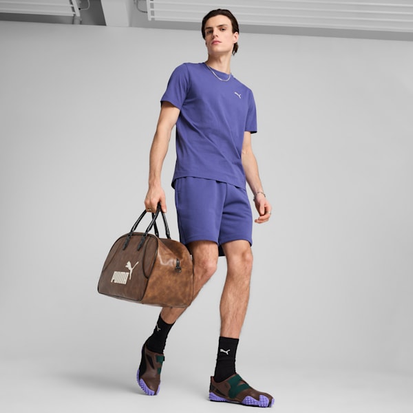 WARDROBE ESSENTIALS Men's Relaxed 7" Shorts, Blue Crystal, extralarge